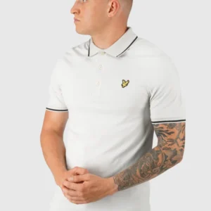 Tipped Poloshirt - Glacier Grey/Jet Black