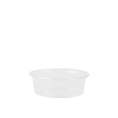 Papstar 50 Dressingbecher, PP rund 50 ml Ø 7,1 cm x H: 2,4 cm transparent