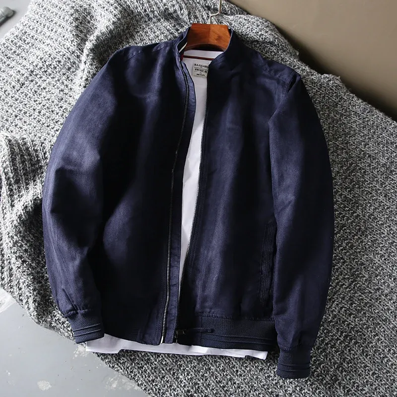 Herren casual lässige Outdoorjacke mit weichem Obermaterial und praktischen Taschen – Taviero
