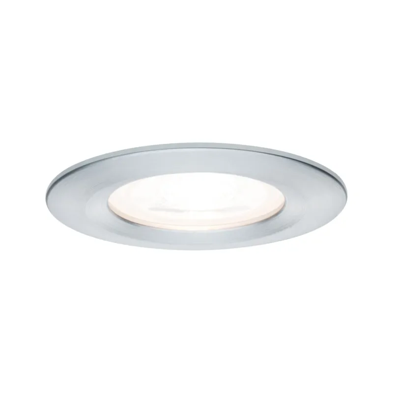 Paulmann Premium EBL Set Nova rund dim LED 1x7W 230V GU10 51mm Alu gedreht/Alu Zink