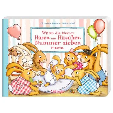 Wenn die kleinen Hasen um Häschen Nummer sieben rasen Light Gray Oetinger