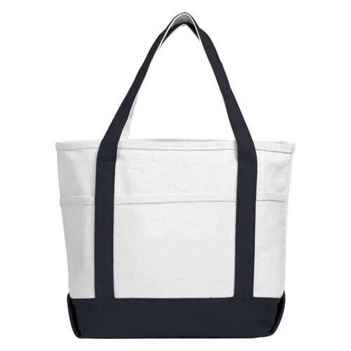 Atchison Navy Sea Breeze Canvas Tote