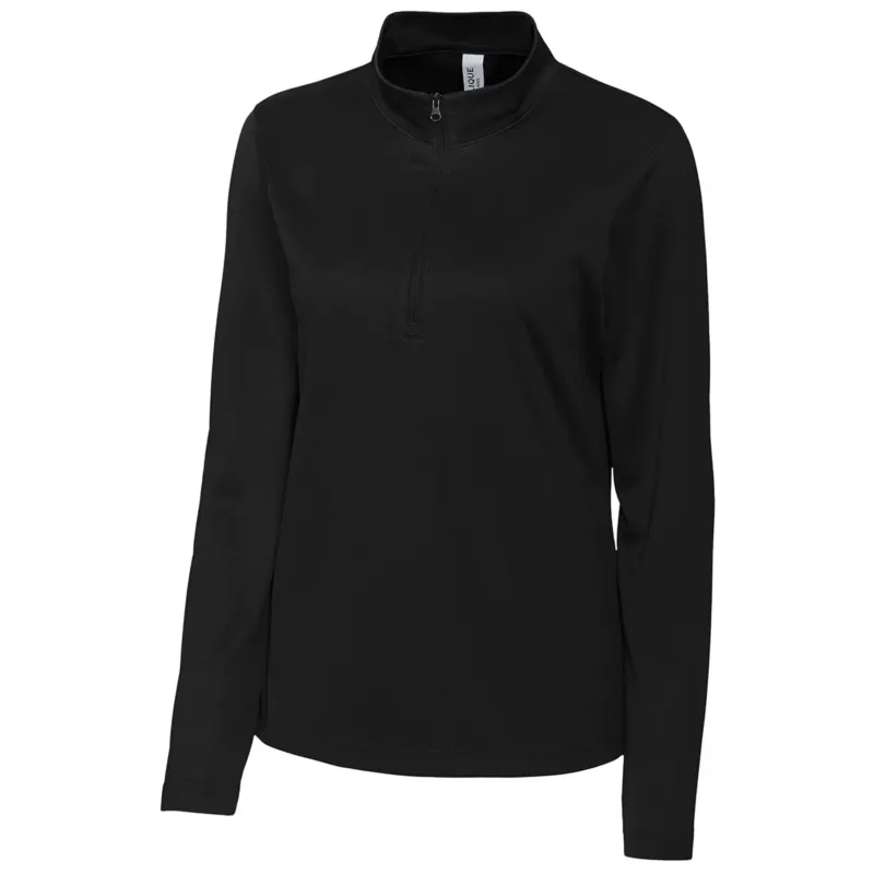 Clique Women's Black Spin Half Zip