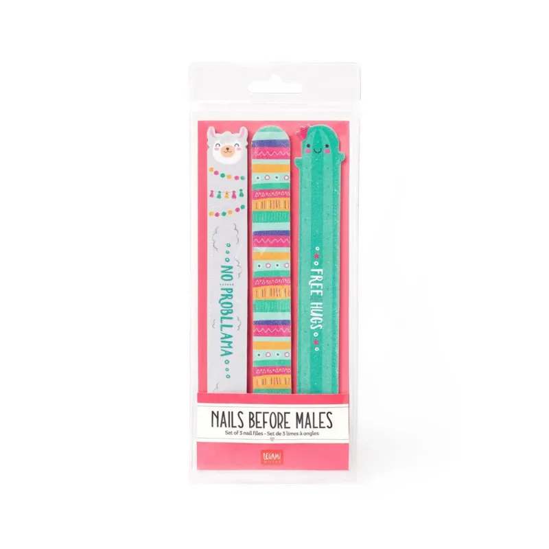 Set mit 3 Nagelfeilen - Nails Before Males Cadet Blue legami