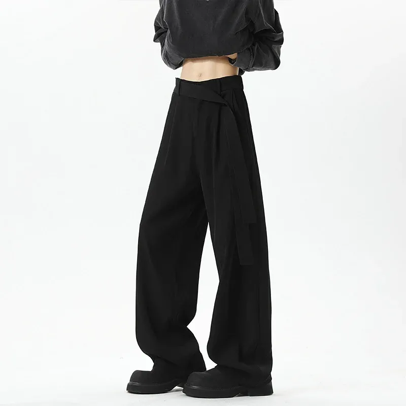 Damen Modische Weite Stoffhose – Avélisse