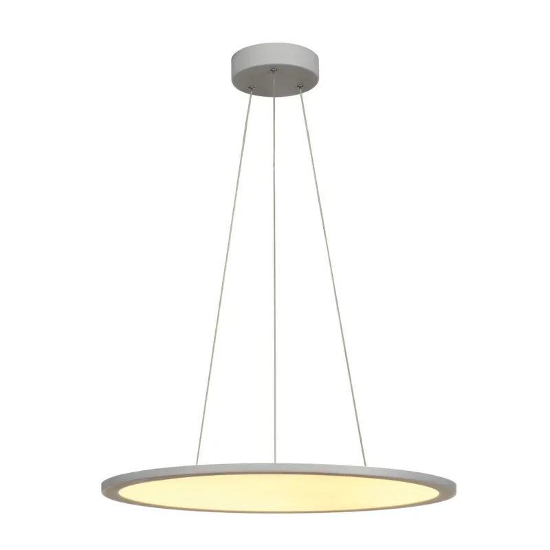 SLV LED PANEL ROUND, Pendelleuchte , silbergrau, 360LED, 40W, dimmbar 1-10V, 2700K