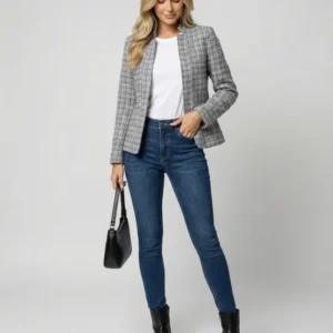 Damen Eleganter Blazer mit Tailliertem Schnitt – Valéne