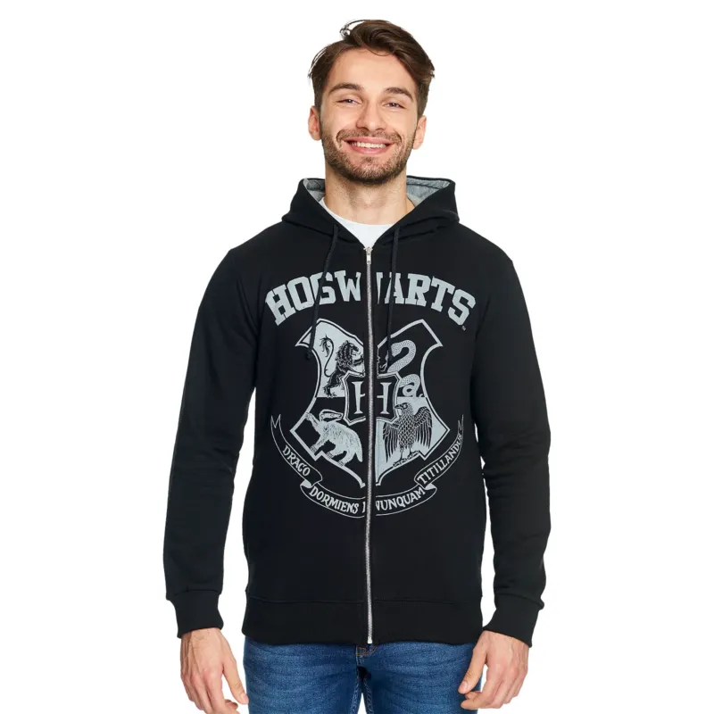 Produktbild Harry Potter - Hogwarts Wappen Kapuzenjacke schwarz
