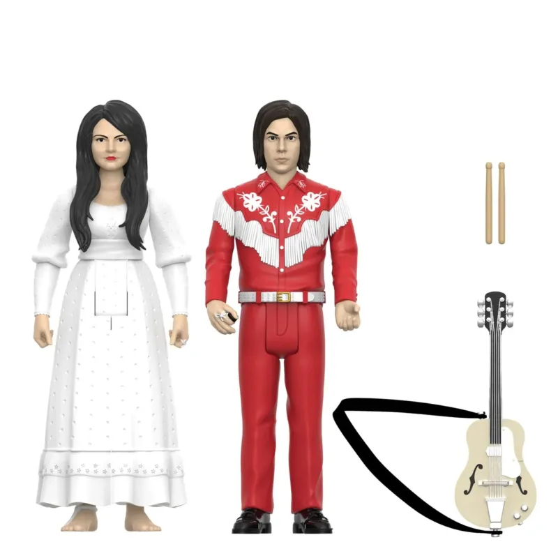 Produktbild The White Stripes ReAction Actionfiguren 2er-Pack Wave 02 The White Stripes (Elephant) 10 cm